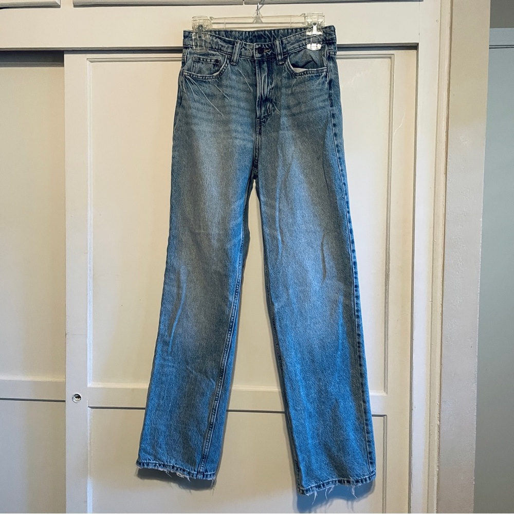 H&M &Denim High Waisted Denim Jeans Size 4